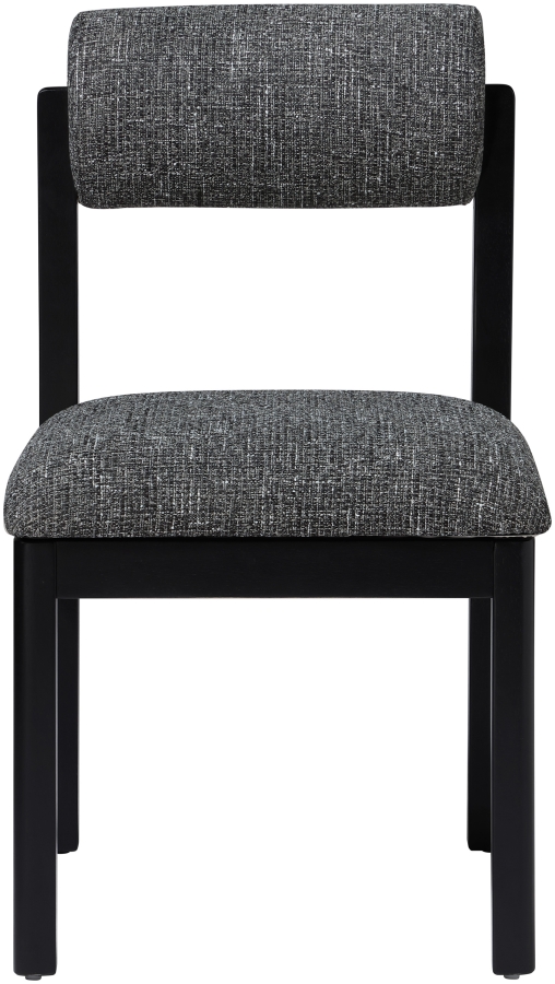 Roundhill Linen Textured Fabric Upholstered Dining Chair