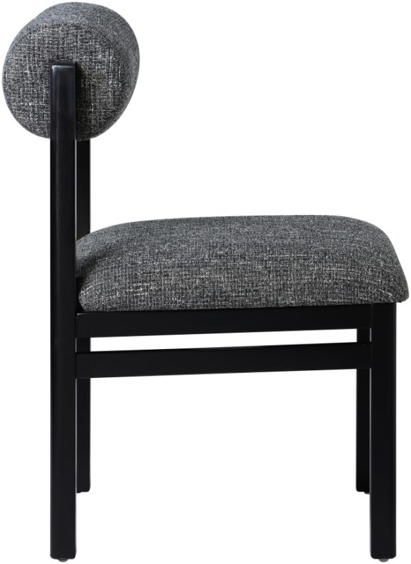 Roundhill Linen Textured Fabric Upholstered Dining Chair