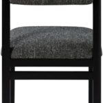 Roundhill Linen Textured Fabric Upholstered Dining Chair