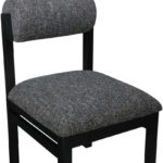 Roundhill Linen Textured Fabric Upholstered Dining Chair