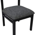 Roundhill Linen Textured Fabric Upholstered Dining Chair