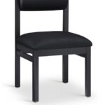 Roundhill Vegan Leather Upholstered Dining Chair