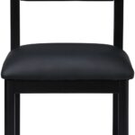 Roundhill Vegan Leather Upholstered Dining Chair