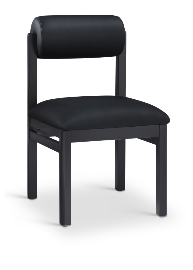 Roundhill Vegan Leather Upholstered Dining Chair