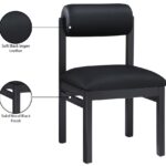 Roundhill Vegan Leather Upholstered Dining Chair