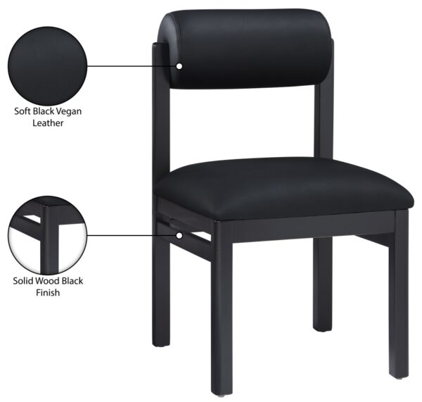 Roundhill Vegan Leather Upholstered Dining Chair