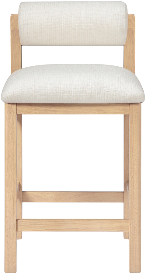 Roundhill Linen Textured Fabric Upholstered Counter Stool