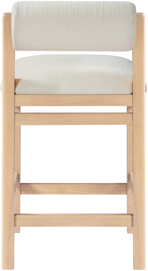 Roundhill Linen Textured Fabric Upholstered Counter Stool