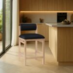 Roundhill Vegan Leather Upholstered Counter Stool
