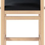 Roundhill Vegan Leather Upholstered Counter Stool