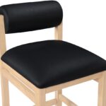 Roundhill Vegan Leather Upholstered Counter Stool