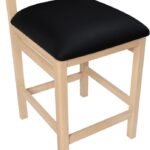 Roundhill Vegan Leather Upholstered Counter Stool