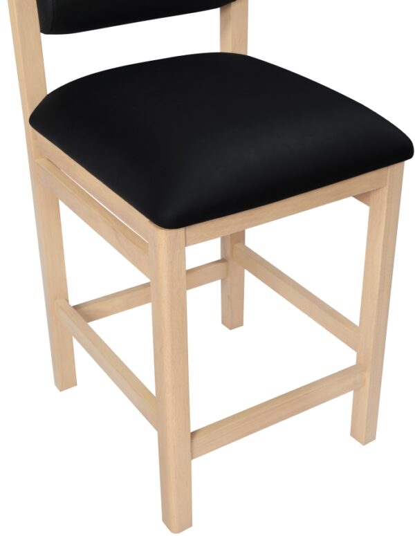 Roundhill Vegan Leather Upholstered Counter Stool