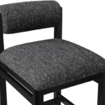 Roundhill Linen Textured Fabric Upholstered Counter Stool