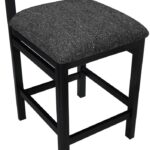 Roundhill Linen Textured Fabric Upholstered Counter Stool