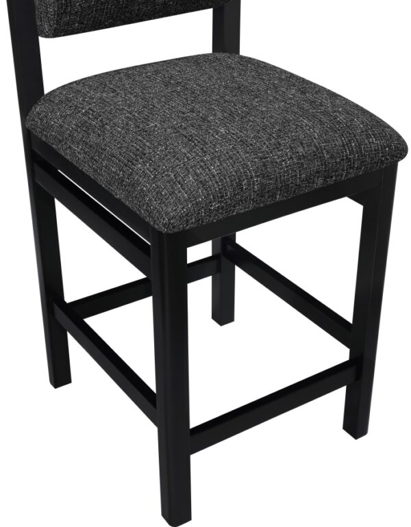 Roundhill Linen Textured Fabric Upholstered Counter Stool