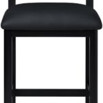 Roundhill Vegan Leather Upholstered Counter Stool