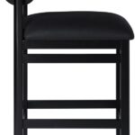Roundhill Vegan Leather Upholstered Counter Stool
