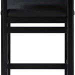 Roundhill Vegan Leather Upholstered Counter Stool