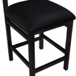 Roundhill Vegan Leather Upholstered Counter Stool