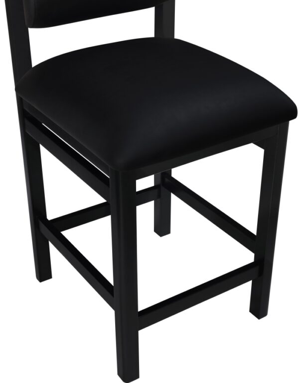 Roundhill Vegan Leather Upholstered Counter Stool