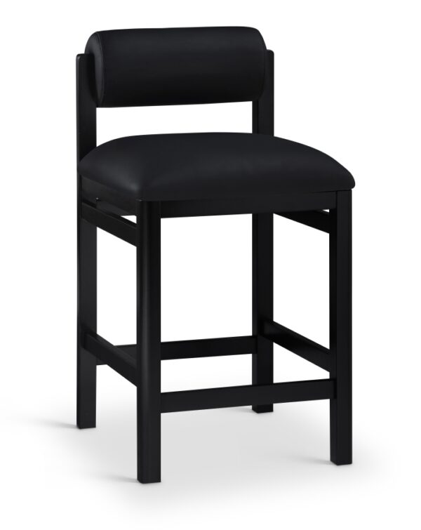 Roundhill Vegan Leather Upholstered Counter Stool