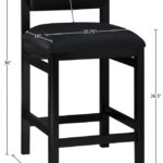 Roundhill Vegan Leather Upholstered Counter Stool