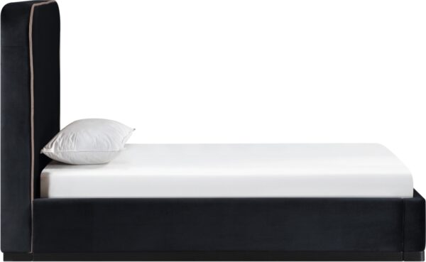 Rava Velvet Upholstered Twin Bed