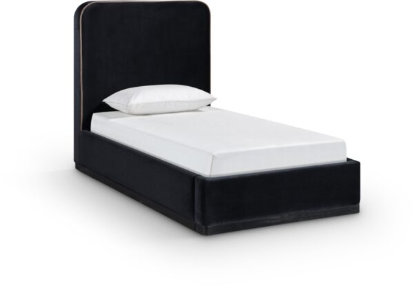 Rava Velvet Upholstered Bed