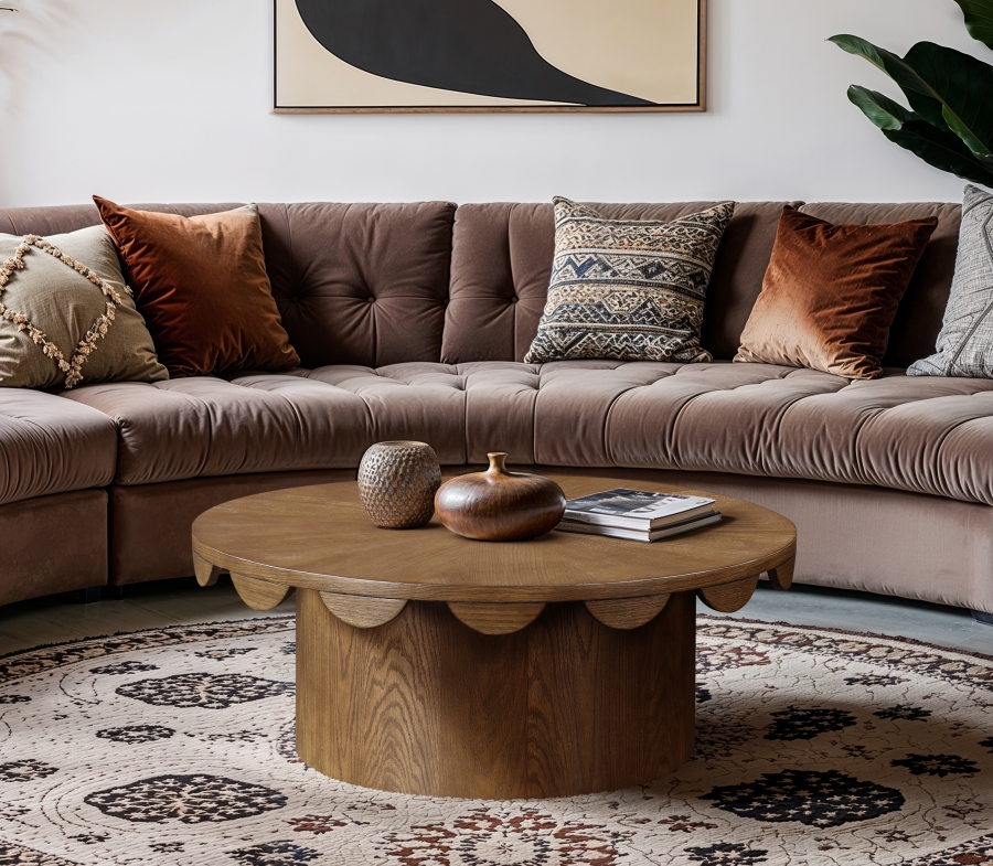Dahlia Oak Veneer Coffee Table