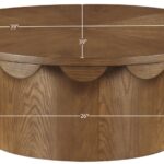 Dahlia Oak Veneer Coffee Table