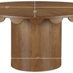 Dahlia 60" Oak Veneer Dining Table