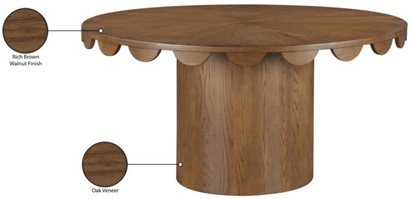 Dahlia 60" Oak Veneer Dining Table