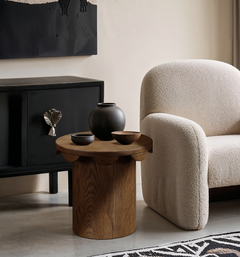 Dahlia Oak Veneer End Table