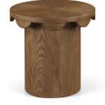 Dahlia Oak Veneer End Table