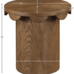 Dahlia Oak Veneer End Table