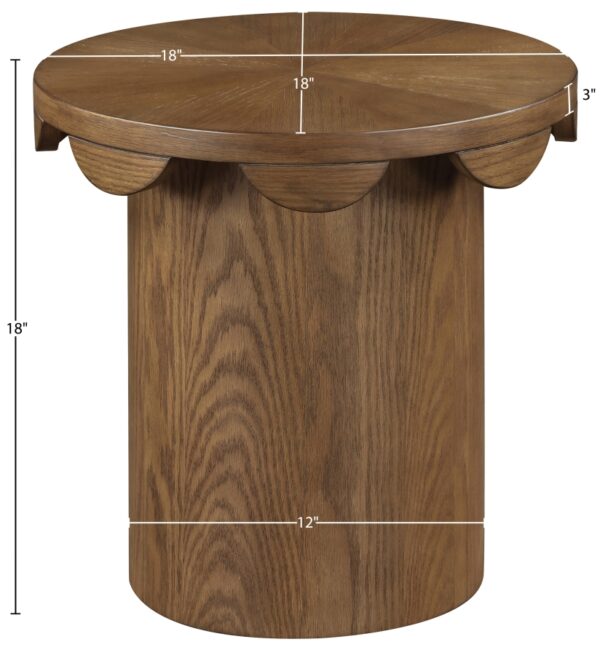 Dahlia Oak Veneer End Table