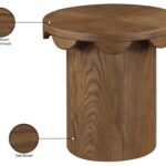 Dahlia Oak Veneer End Table