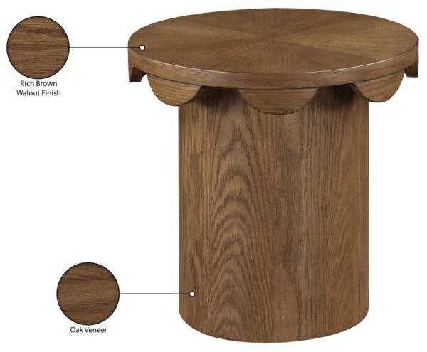 Dahlia Oak Veneer End Table