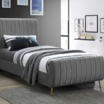 Zara Velvet Upholstered Bed