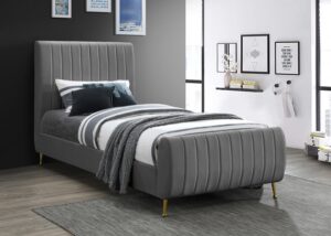 Zara Velvet Upholstered Bed