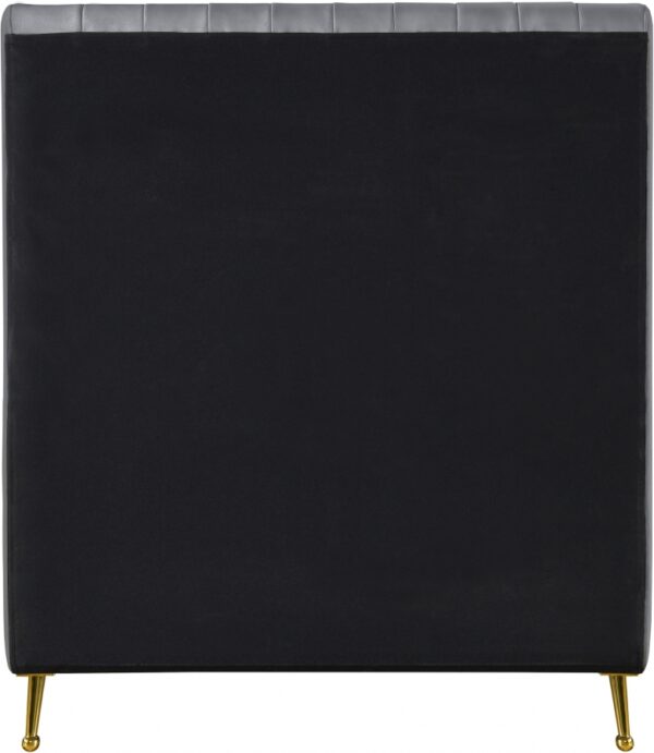 Zara Velvet Upholstered Twin Bed