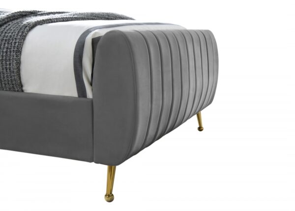 Zara Velvet Upholstered Bed