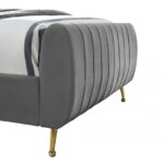 Zara Velvet Upholstered Twin Bed