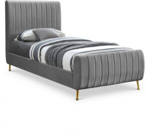 Zara Velvet Upholstered Bed