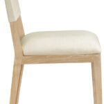 Avon Linen Textured Performance Fabric Dining Side Chair