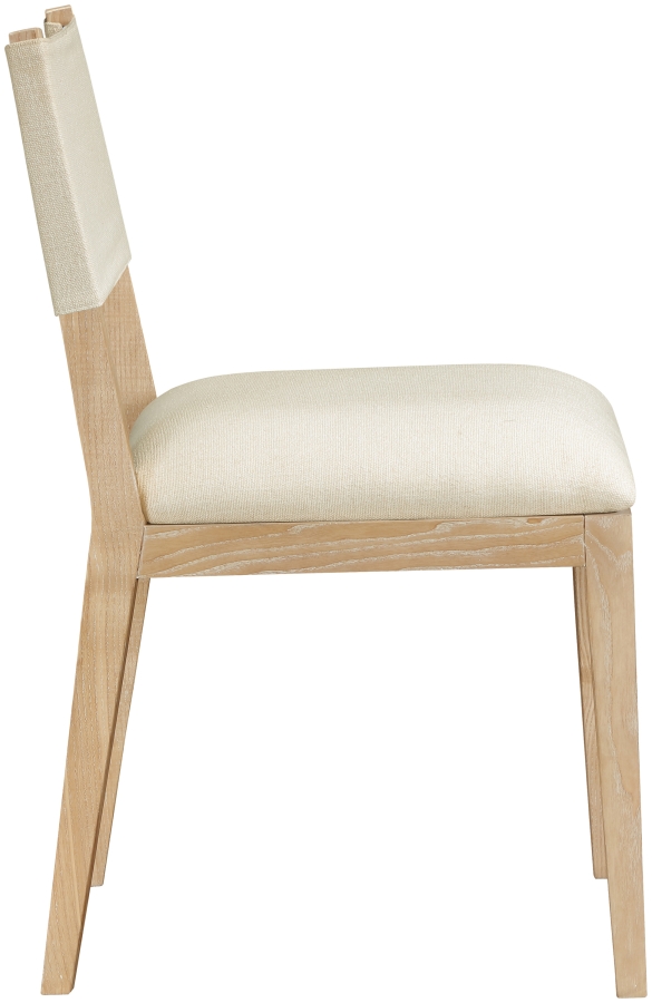 Avon Linen Textured Performance Fabric Dining Side Chair