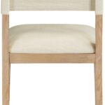 Avon Linen Textured Performance Fabric Dining Side Chair
