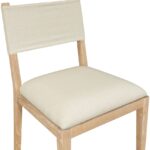 Avon Linen Textured Performance Fabric Dining Side Chair