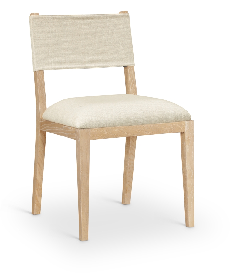 Avon Linen Textured Performance Fabric Dining Side Chair